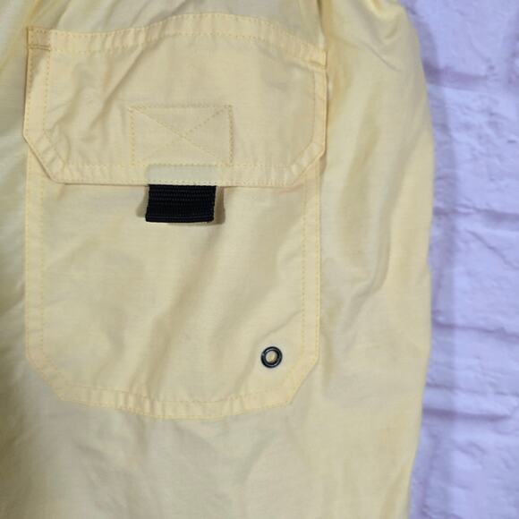 Ms Ralph Lauren Polo Sport Butter Yellow Swim Trunks Shorts Mens Size M L Preppy - Picture 8 of 10